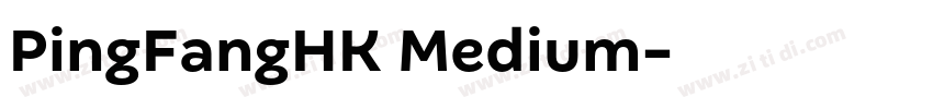 PingFangHK Medium字体转换